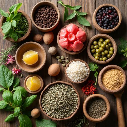 Selección de Ingredientes naturales
